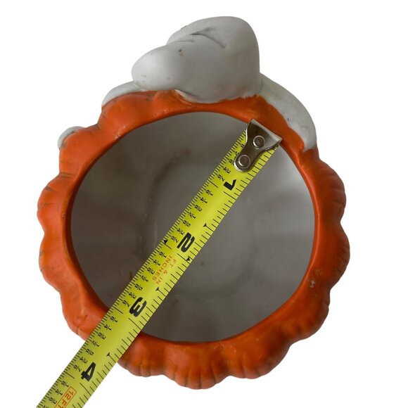 Vintage New Holland Floral Ghost & Pumpkin Ceramic Planter Votive Candy Decor - Picture 5 of 5